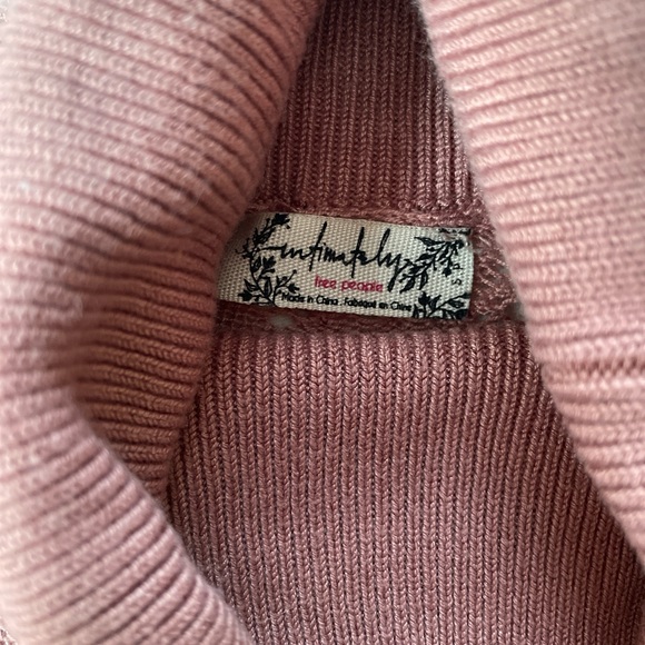 Free People Mauve Turtleneck Bodysuit - Picture 3 of 3